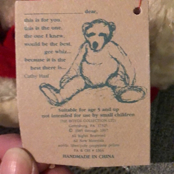 🎁🎄NWT 🧸🧸 BUNDLE BOYDS BEARS MAMA BEAR ROXANNE & BABY GIRL ERIN TEDDY BEAR DOLLS - Picture 6 of 6